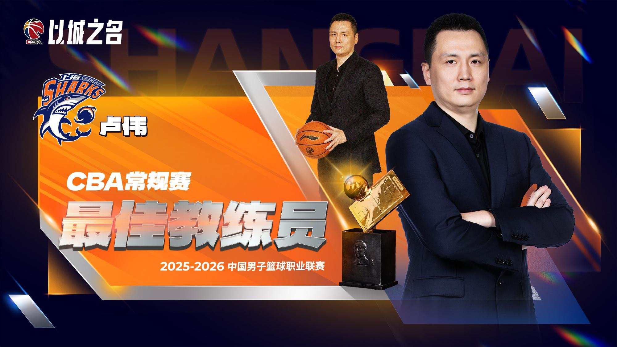 xingkong-卢伟无悬念当选最佳教练！本赛季执教全面蜕变，球队霸占11项第一